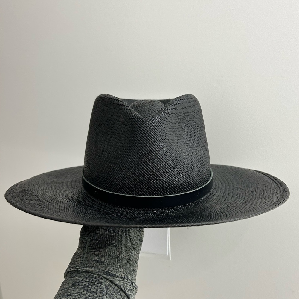 New Janessa Leone Black Patricia Hat-Medium